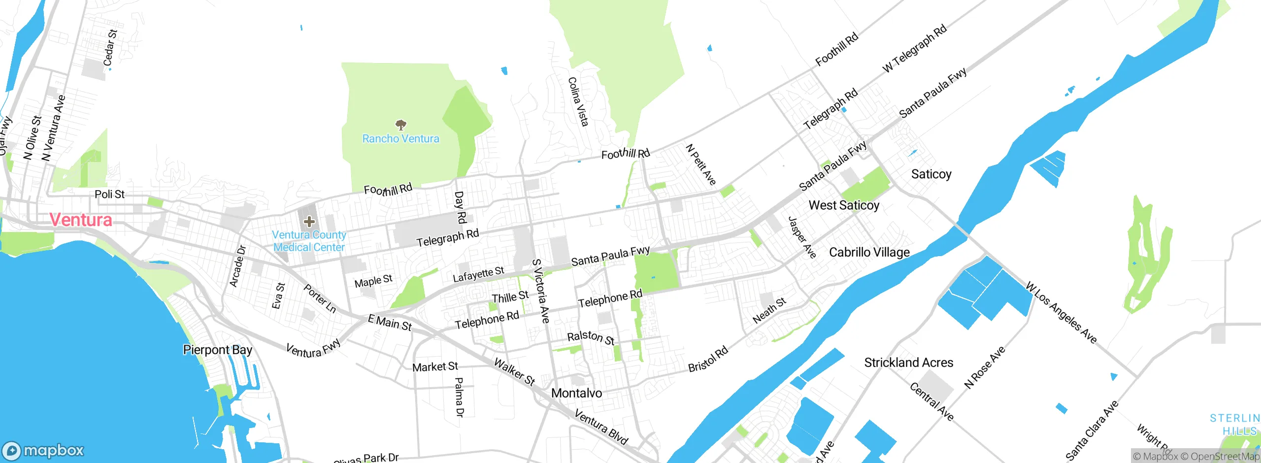 Map showing approximate location