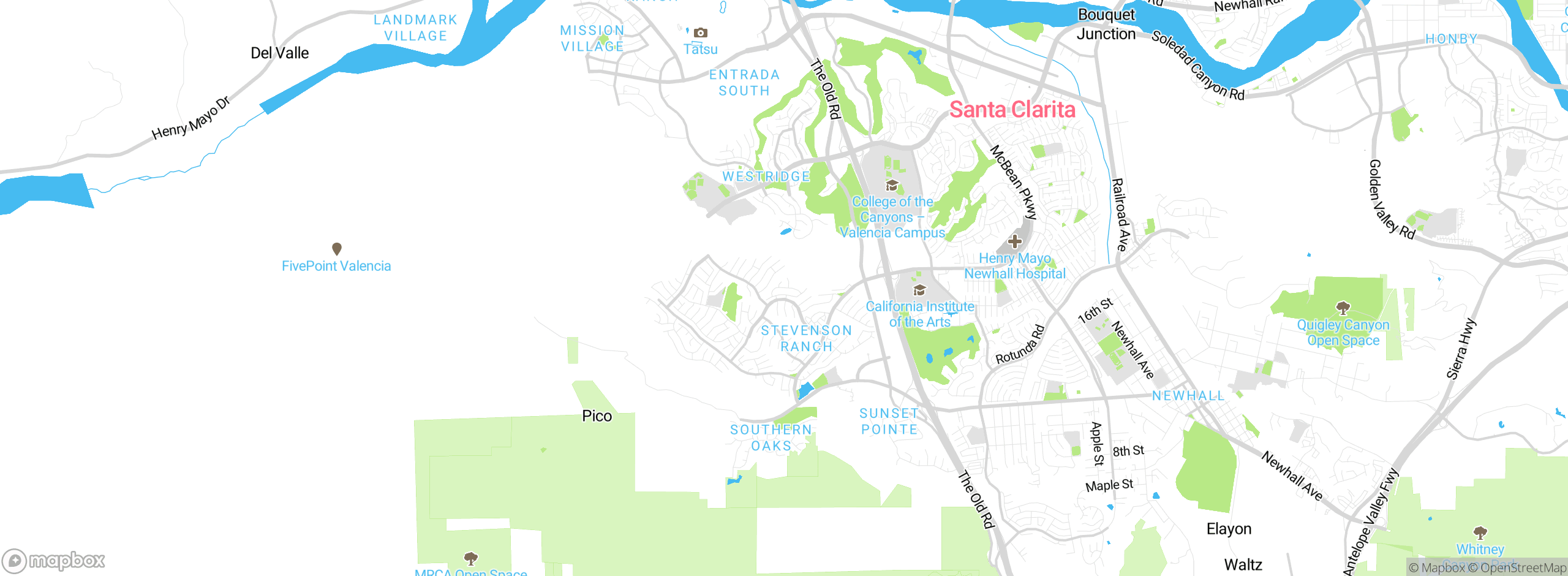 Map showing approximate location