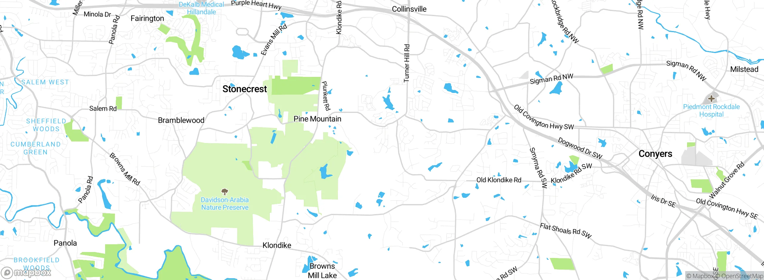 Map showing approximate location