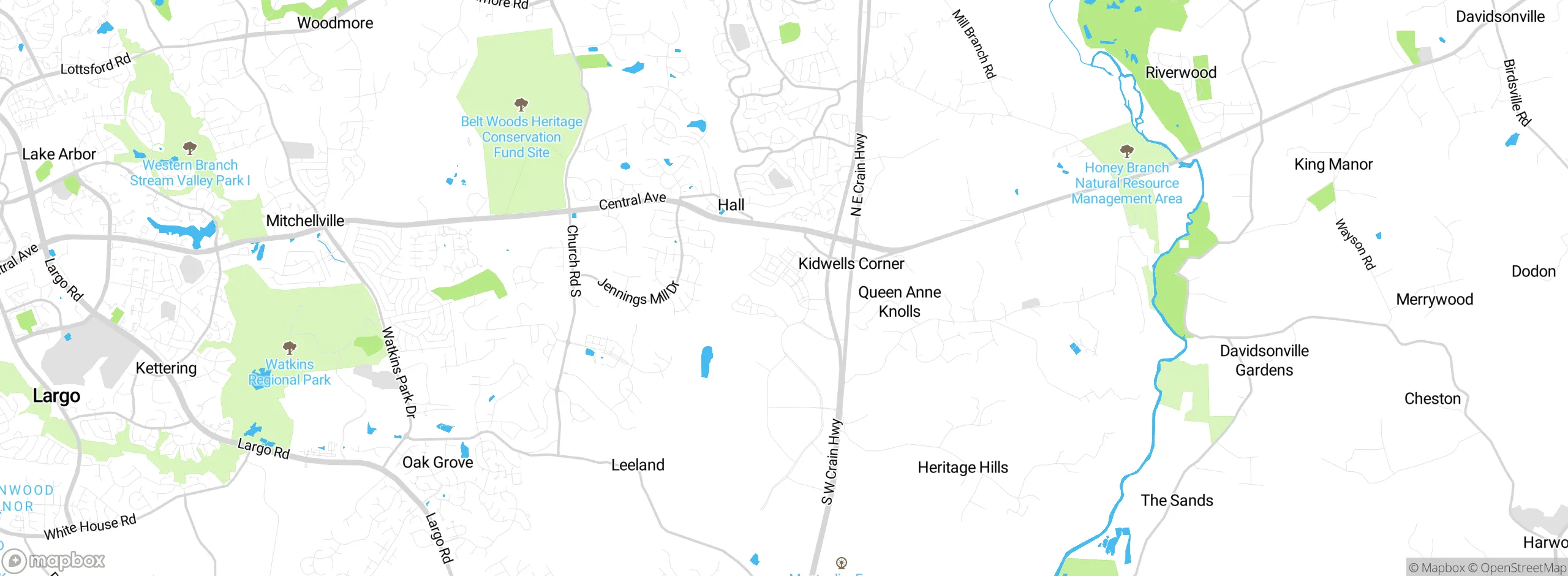 Map showing approximate location