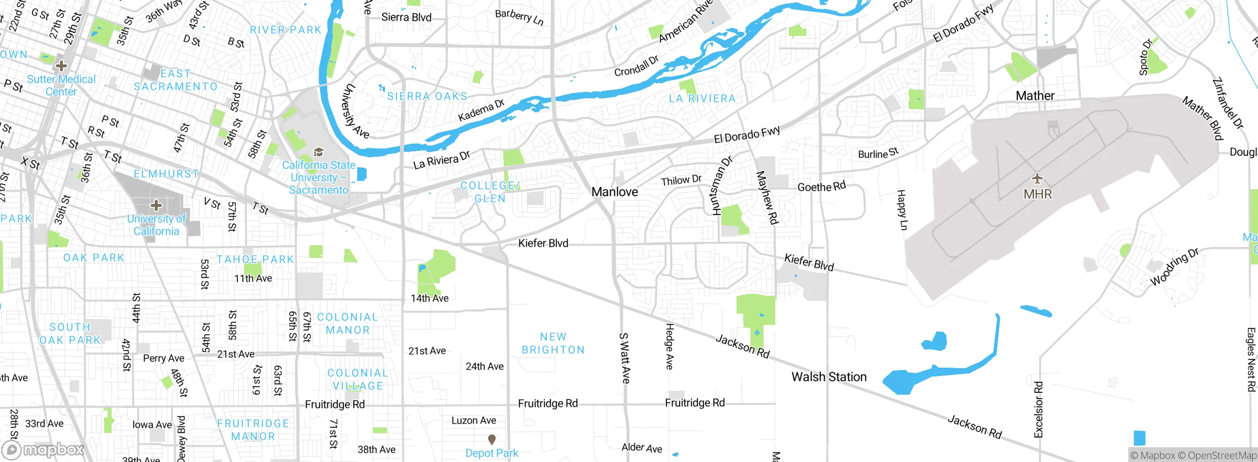 Map showing approximate location