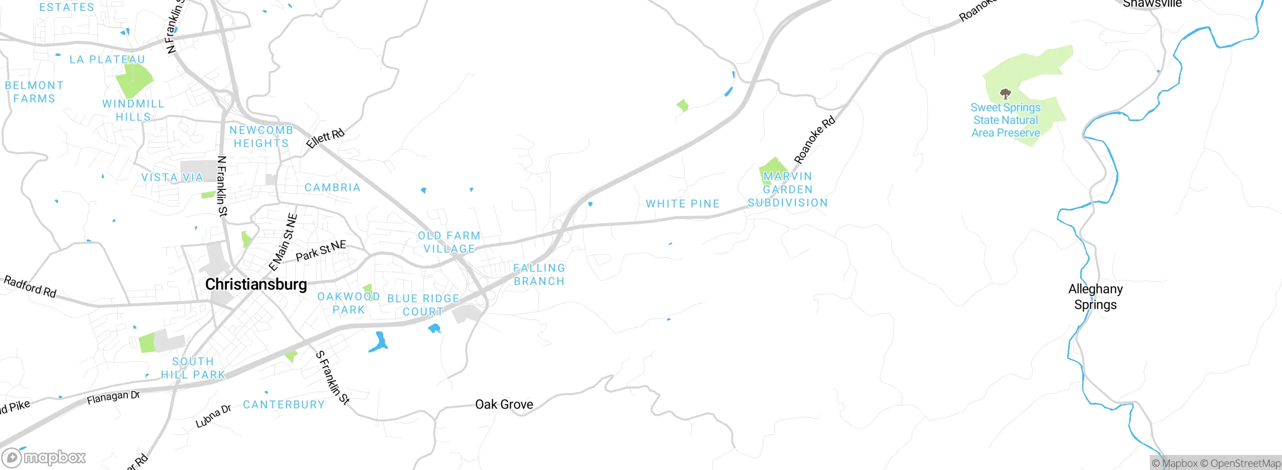 Map showing approximate location