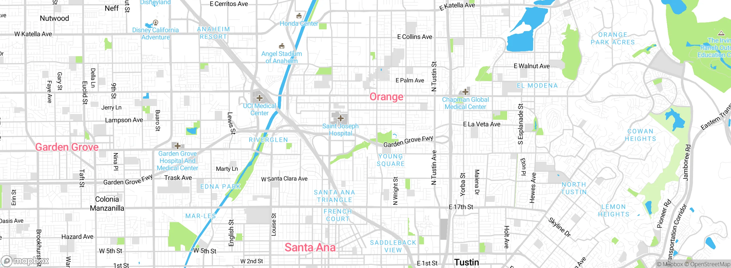 Map showing approximate location