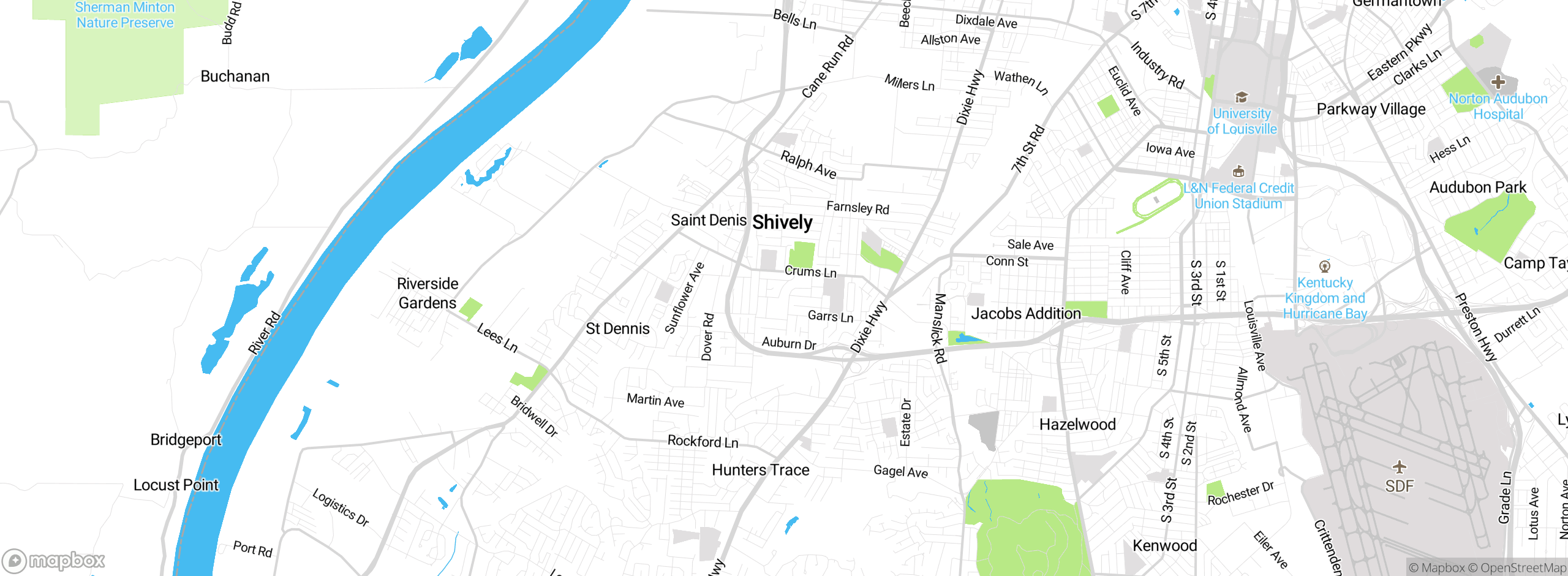 Map showing approximate location