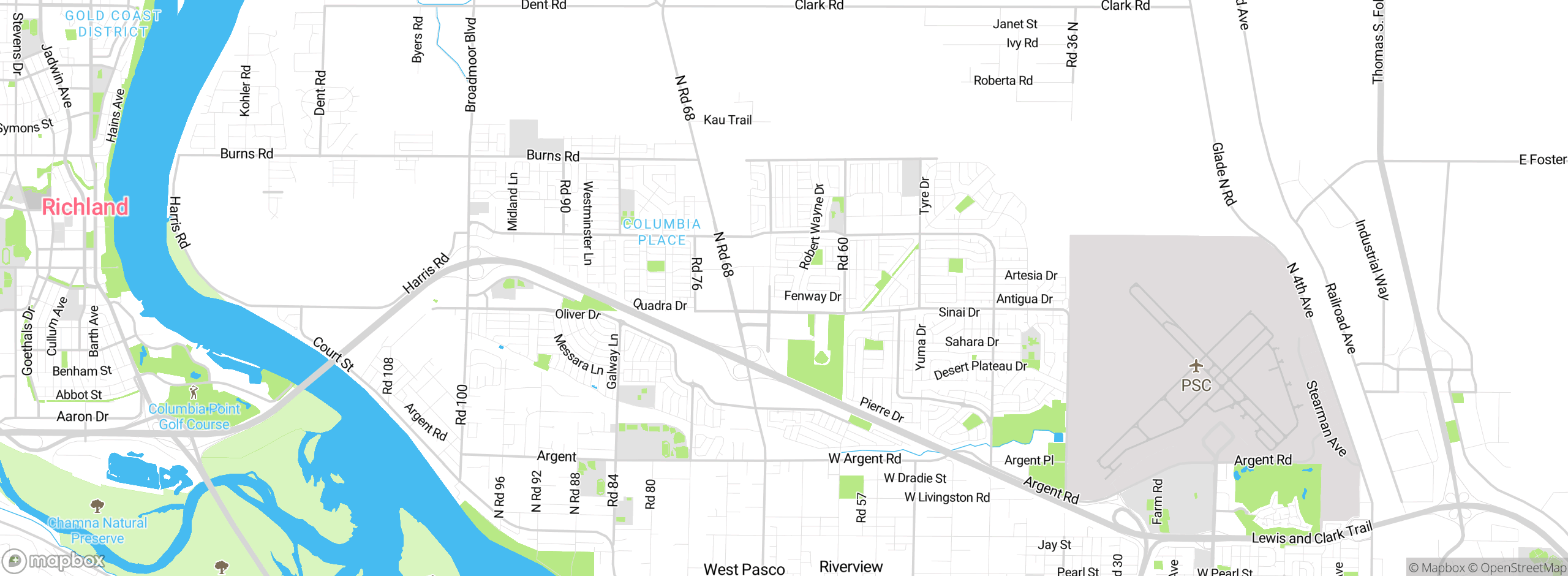 Map showing approximate location