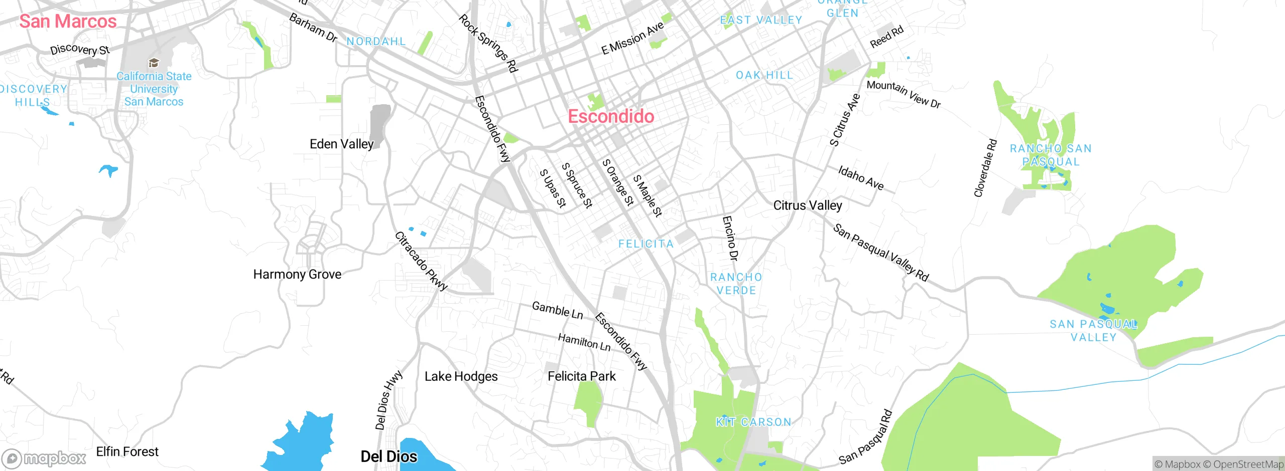 Map showing approximate location