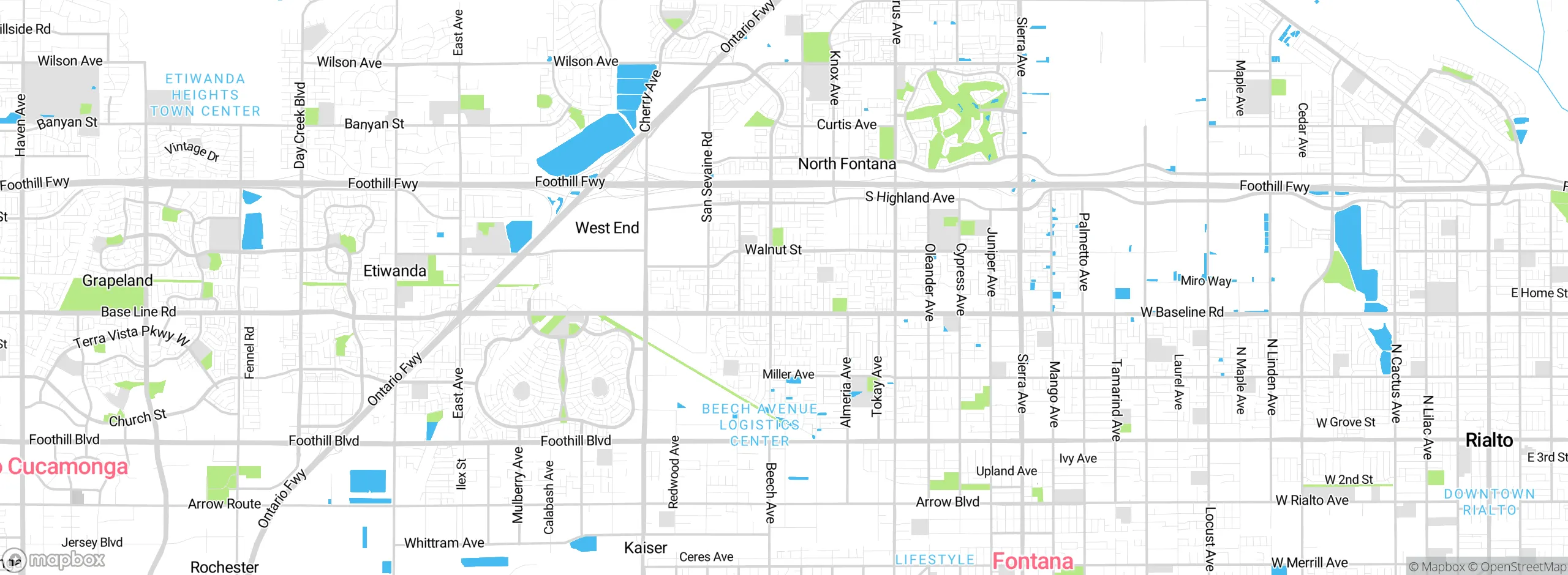Map showing approximate location