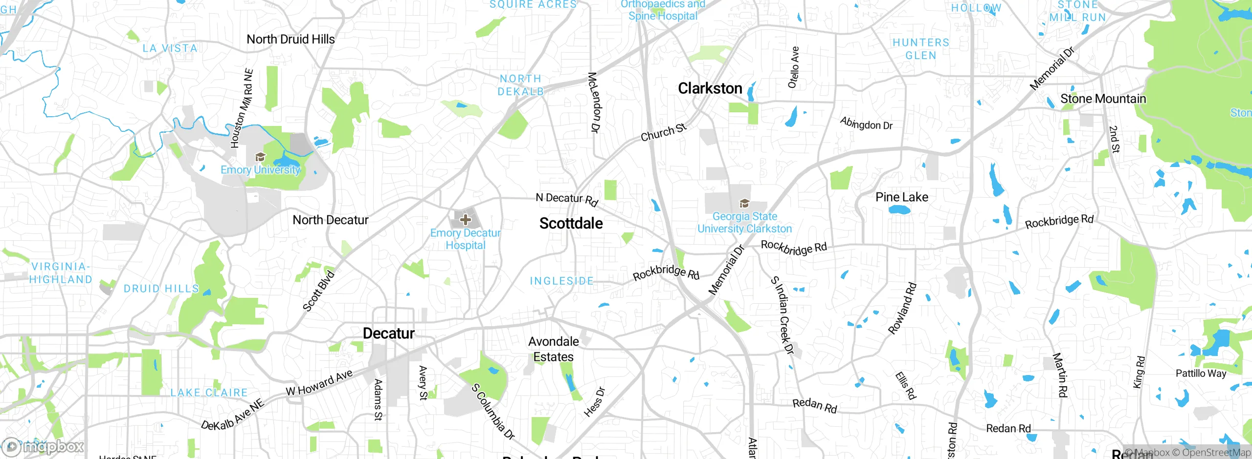 Map showing approximate location