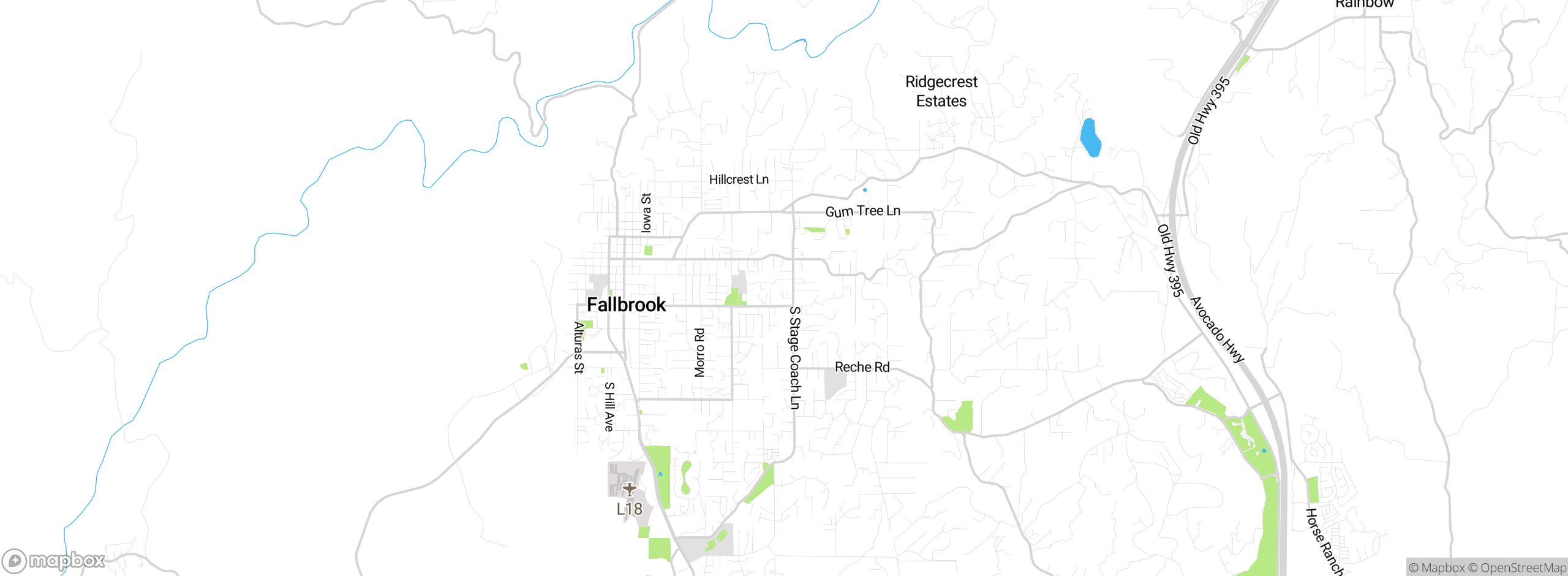 Map showing approximate location