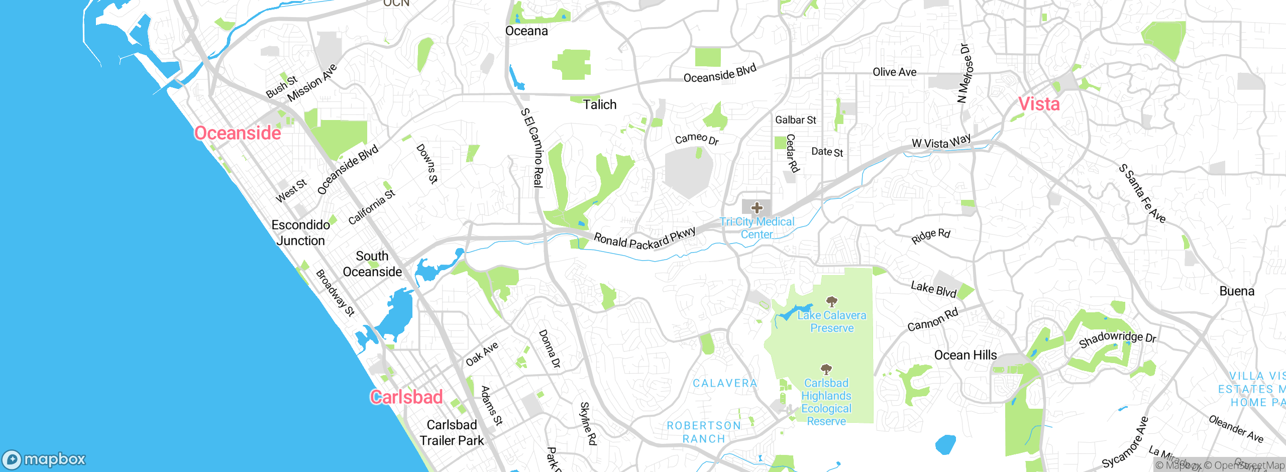Map showing approximate location