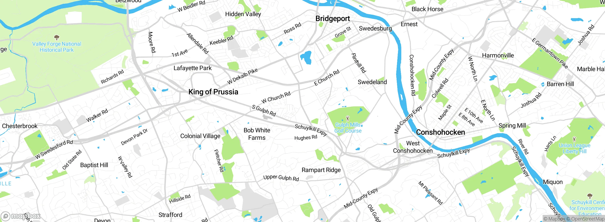 Map showing approximate location