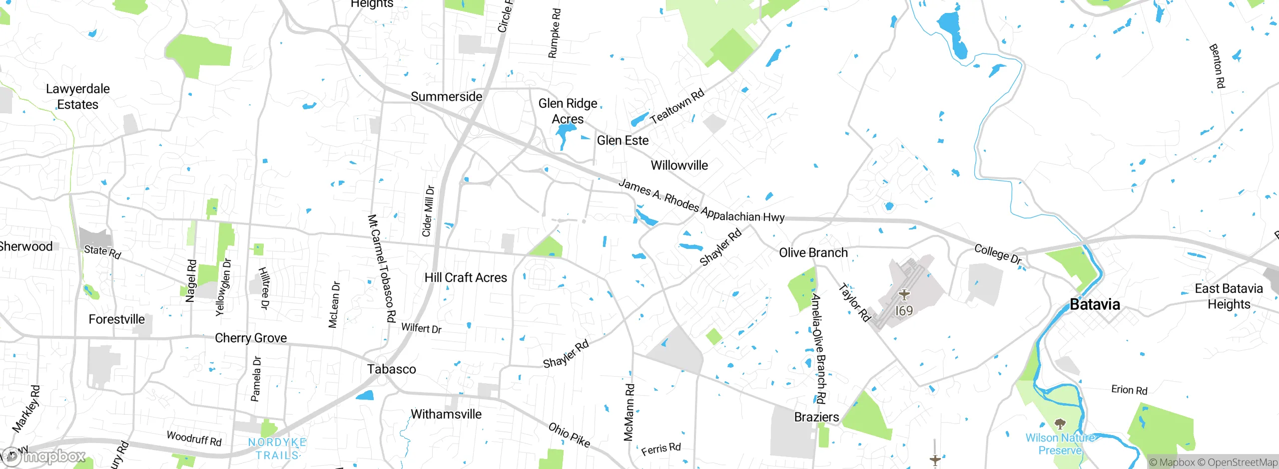 Map showing approximate location