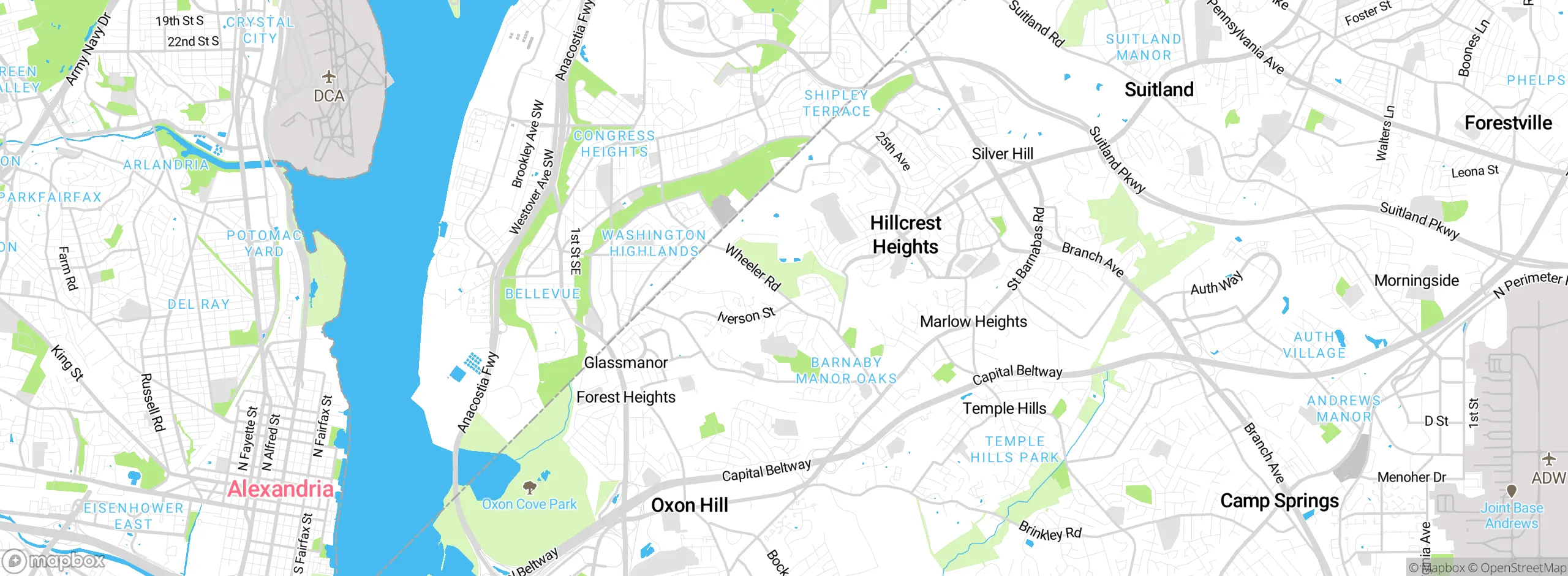 Map showing approximate location