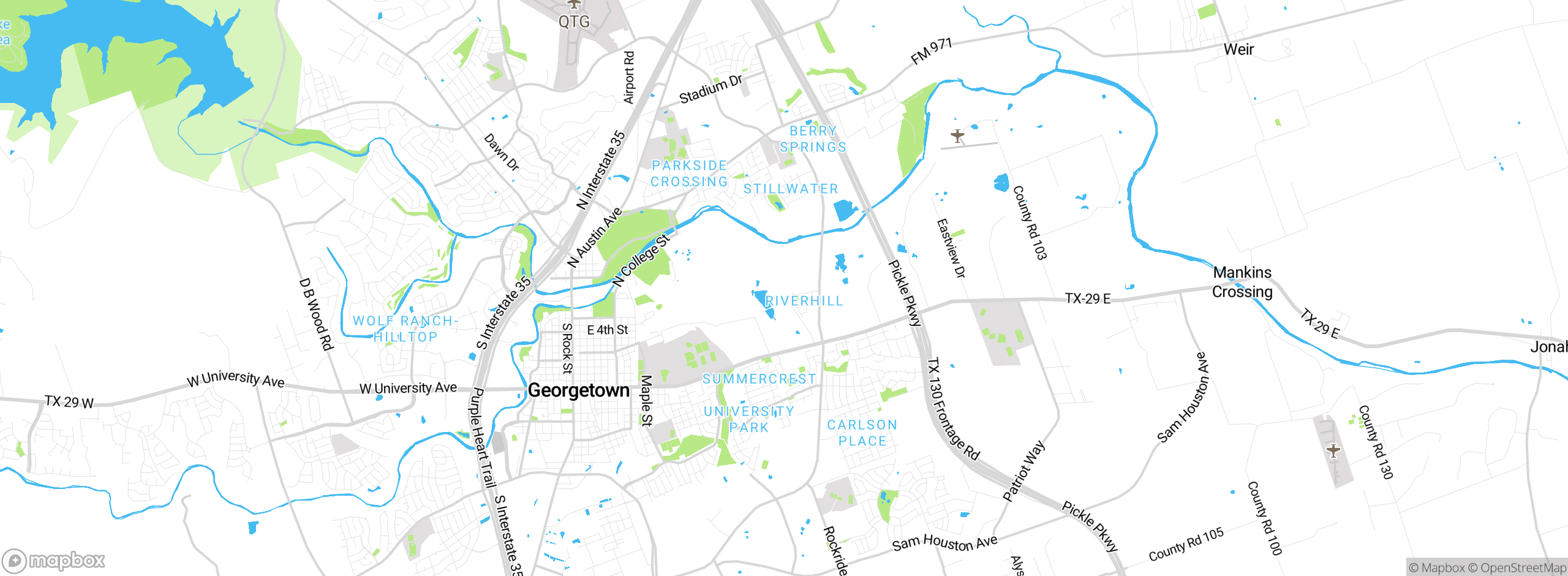 Map showing approximate location