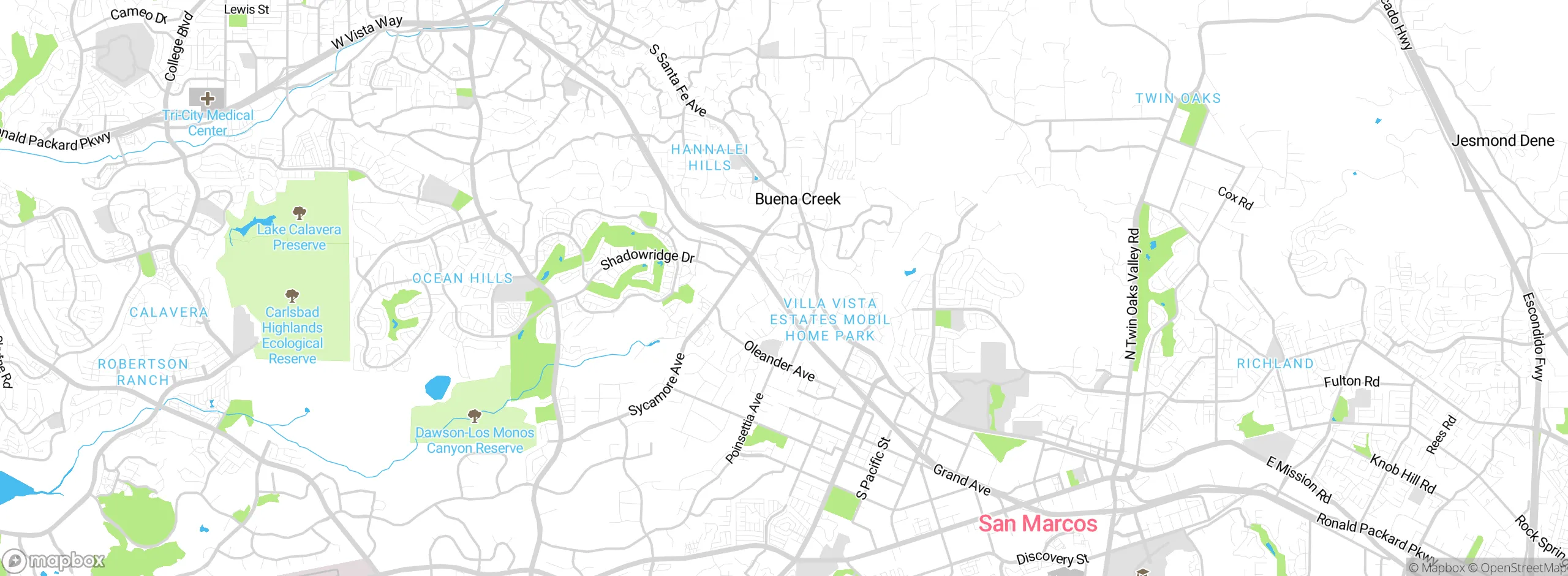 Map showing approximate location