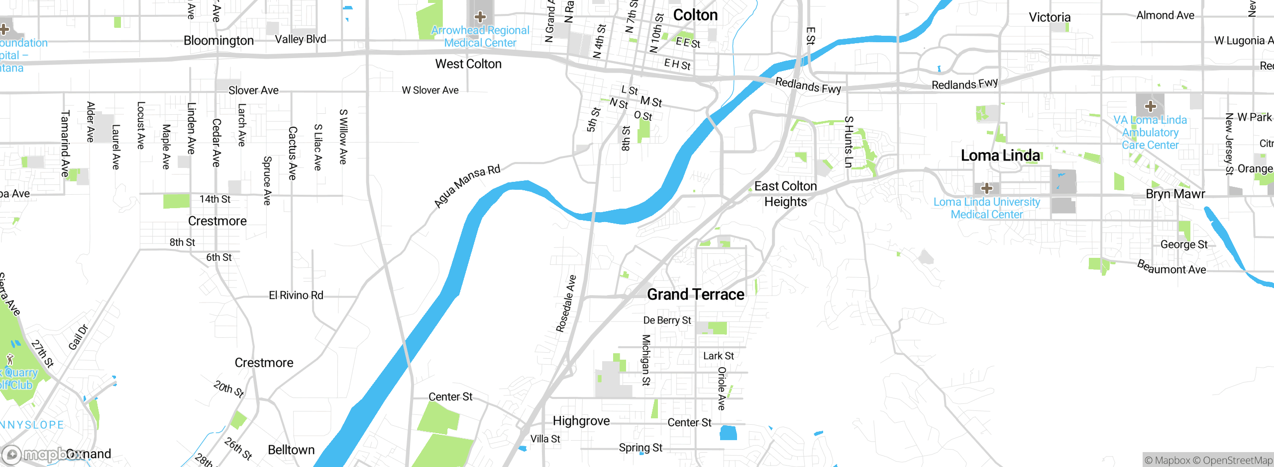 Map showing approximate location