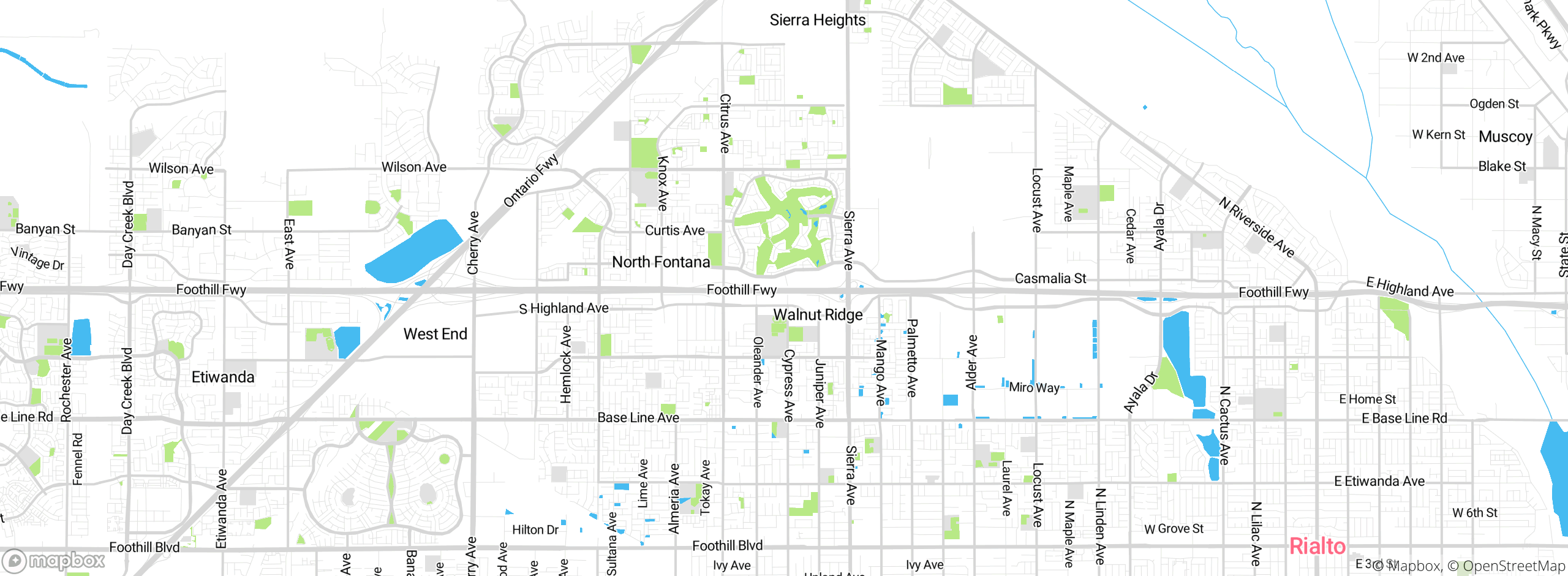 Map showing approximate location