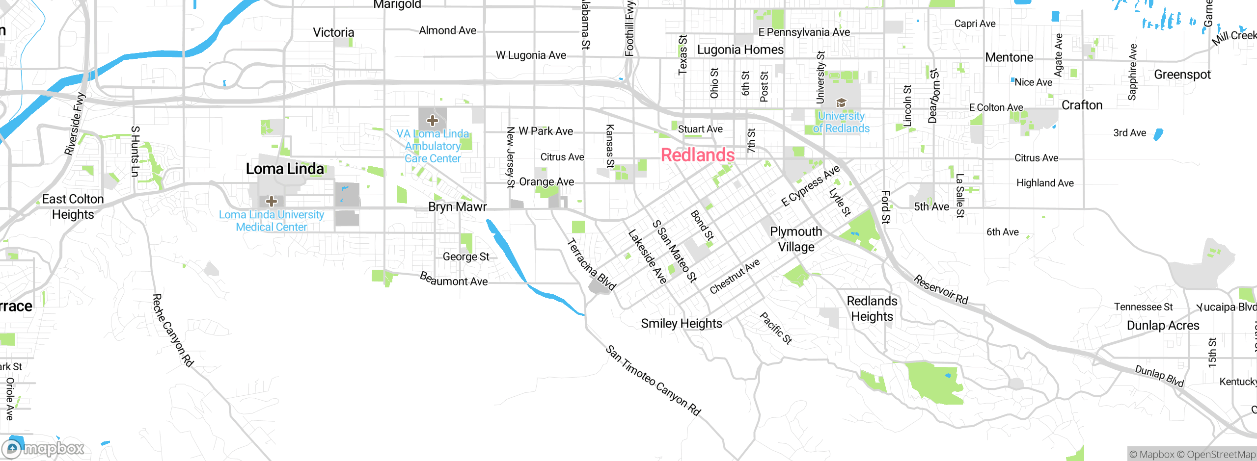 Map showing approximate location