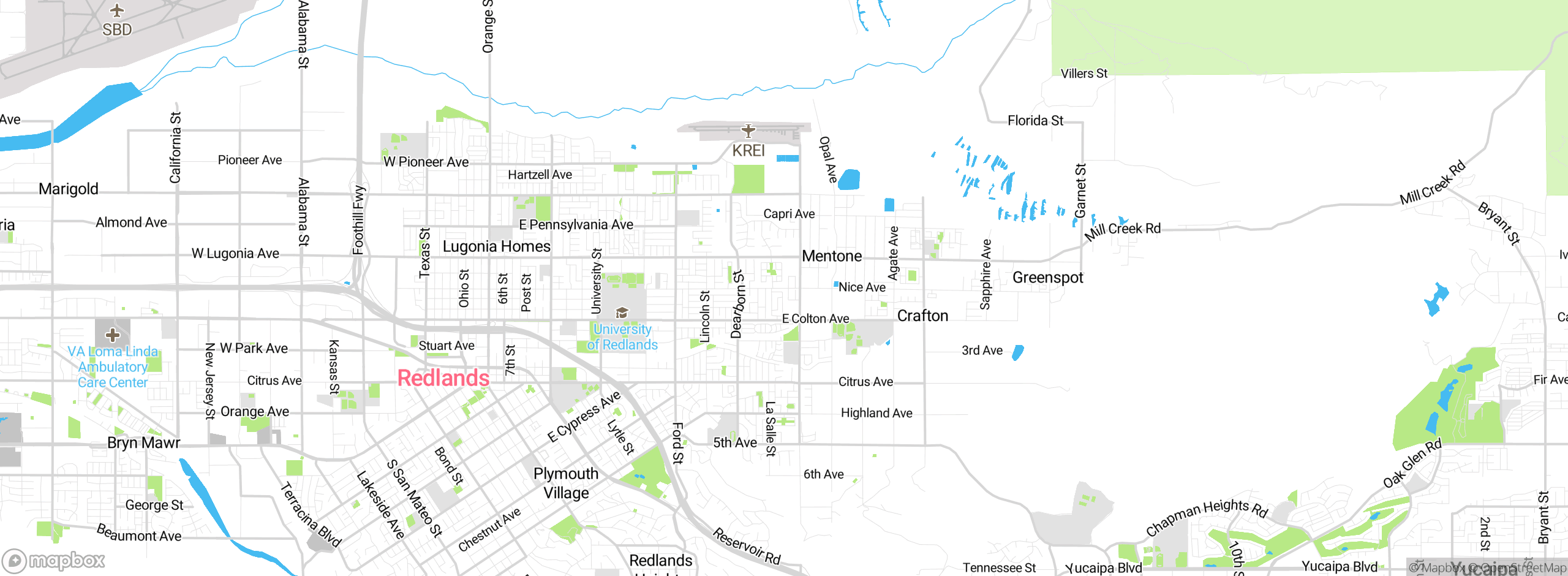 Map showing approximate location