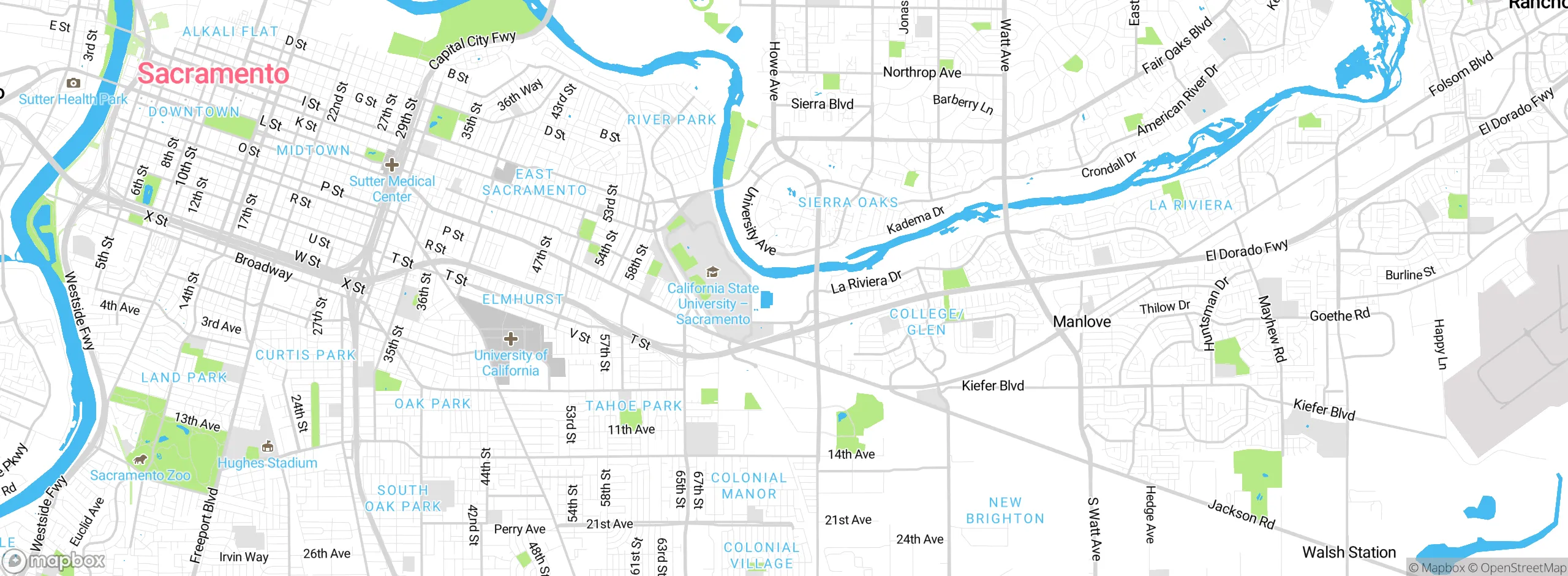 Map showing approximate location