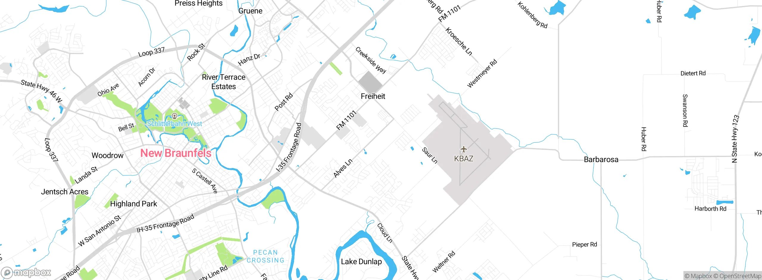 Map showing approximate location