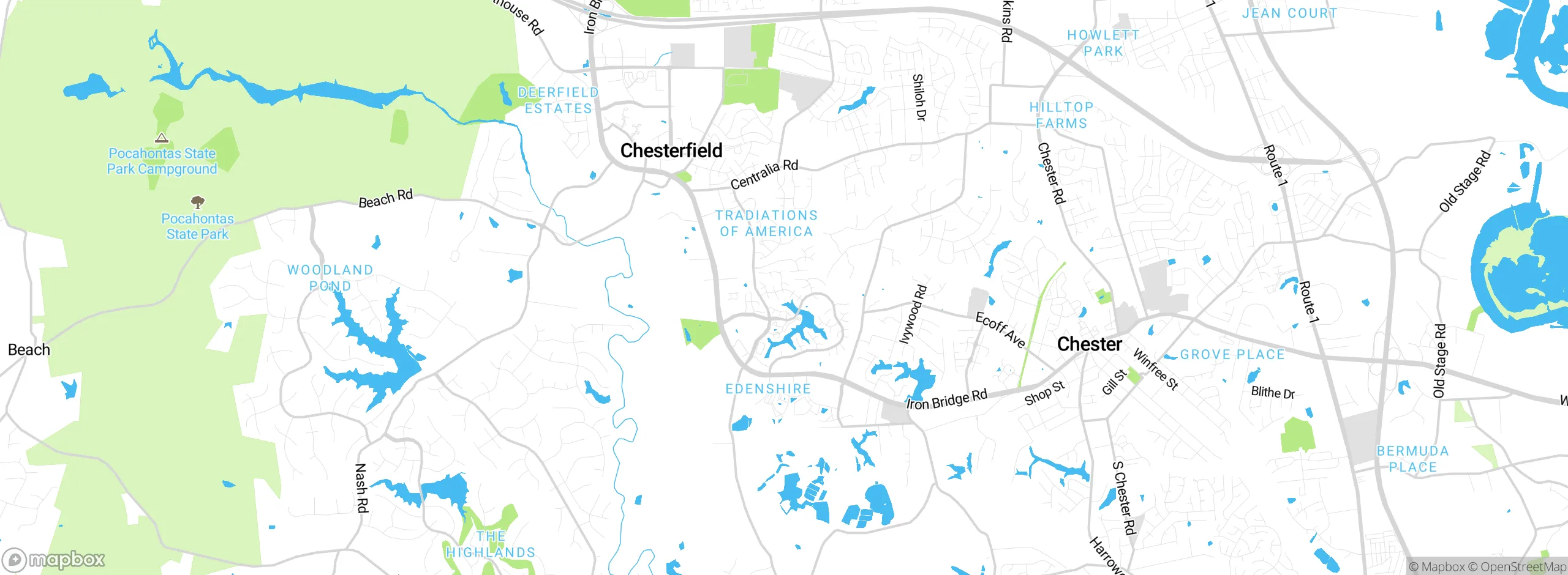 Map showing approximate location
