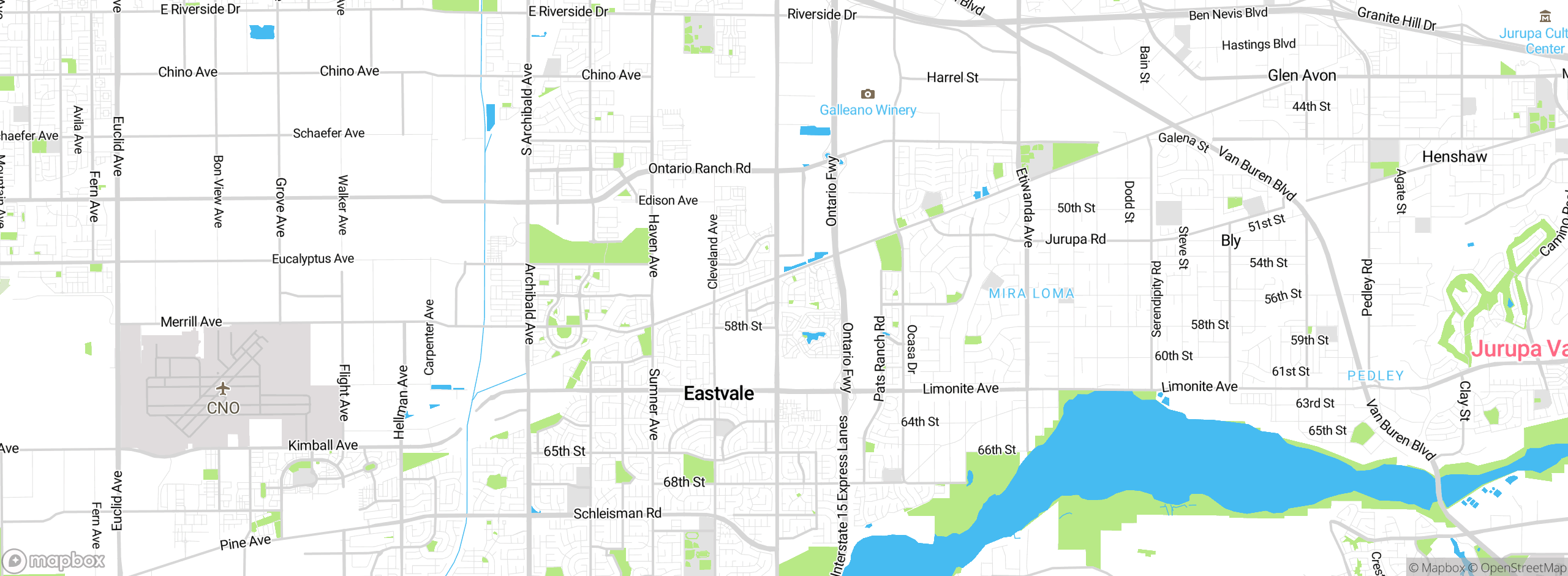 Map showing approximate location