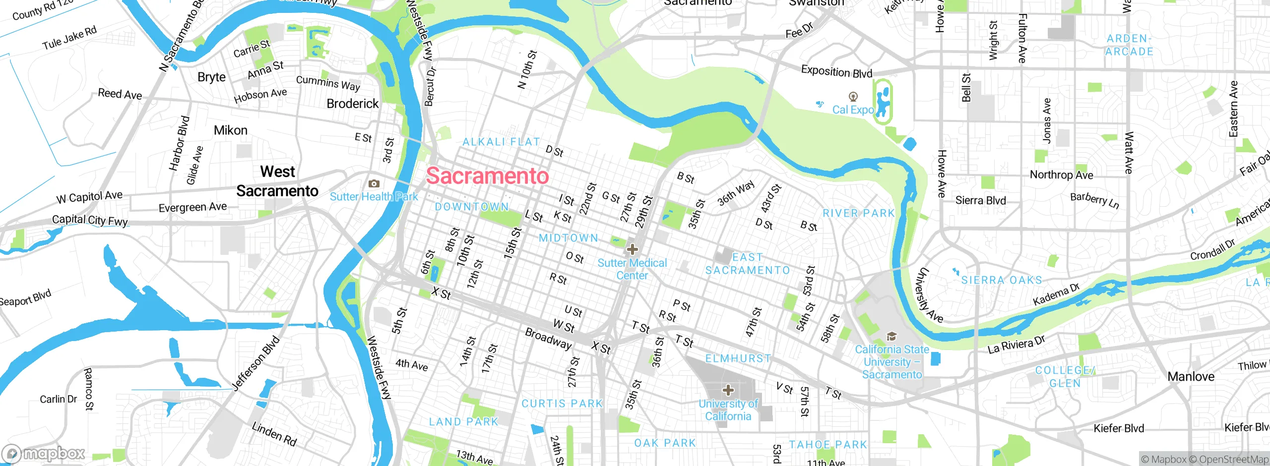 Map showing approximate location