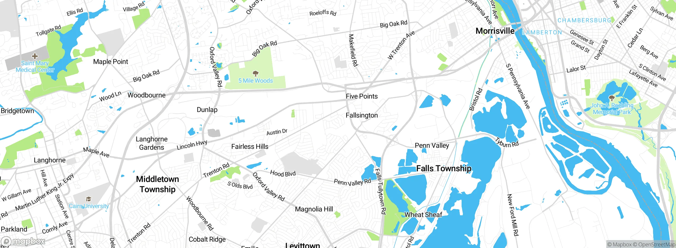 Map showing approximate location