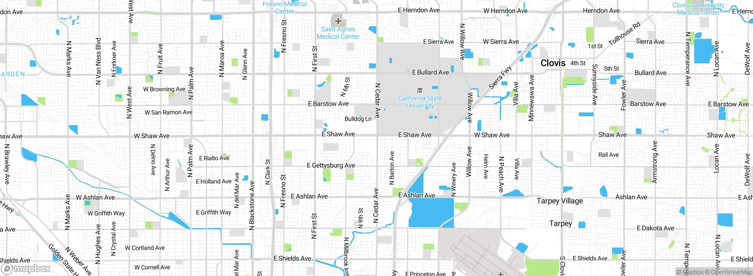 Map showing approximate location