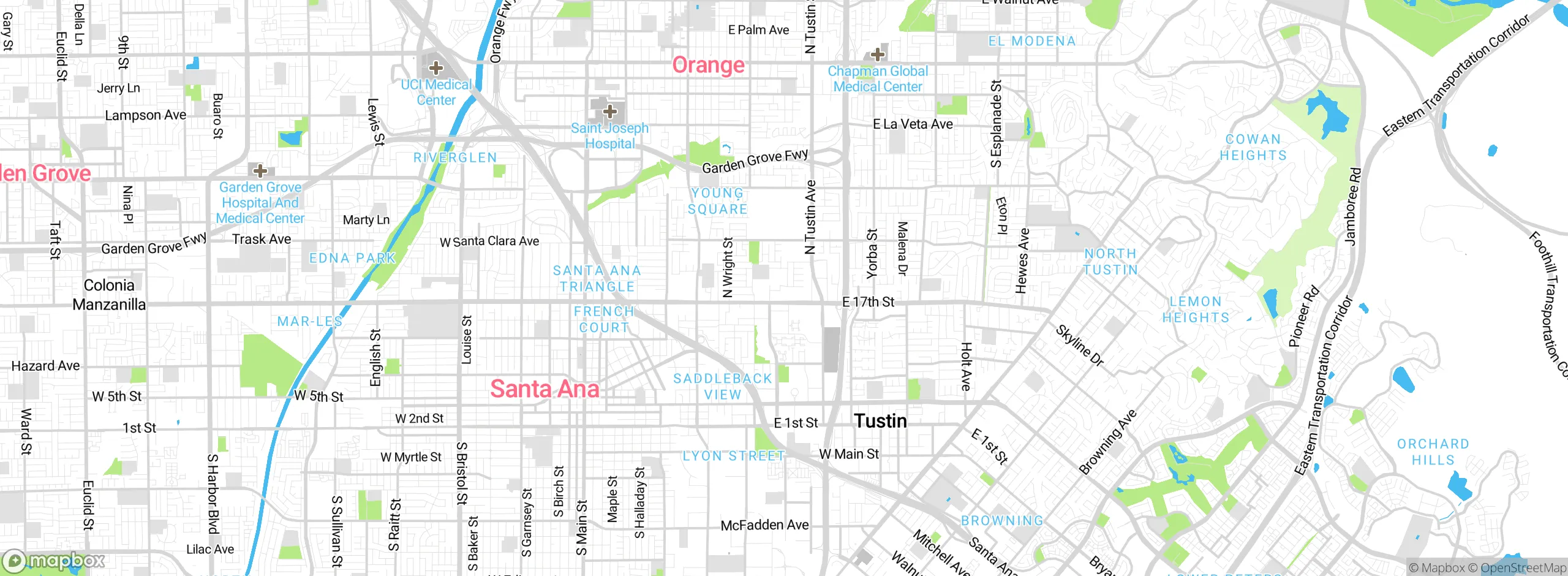 Map showing approximate location