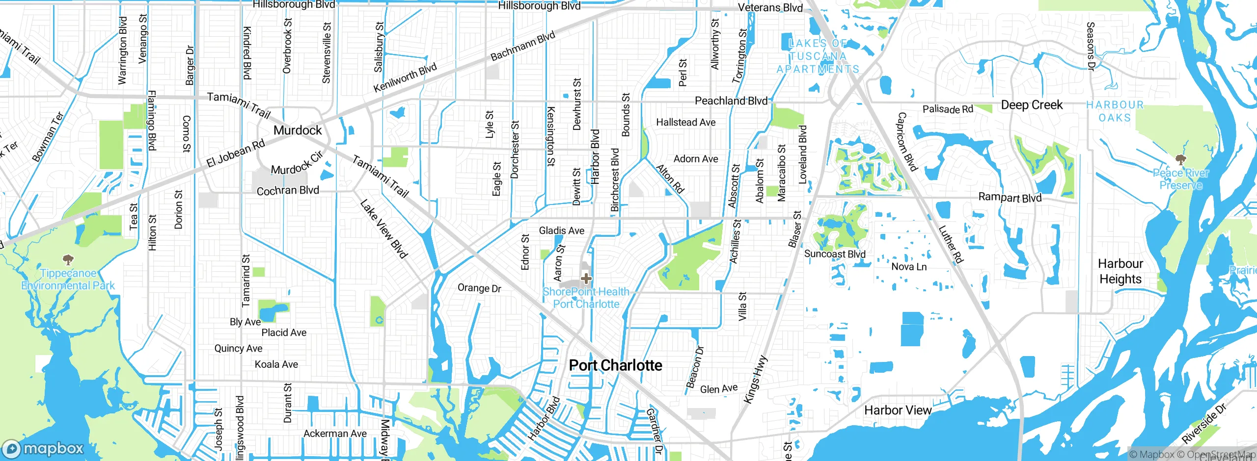 Map showing approximate location