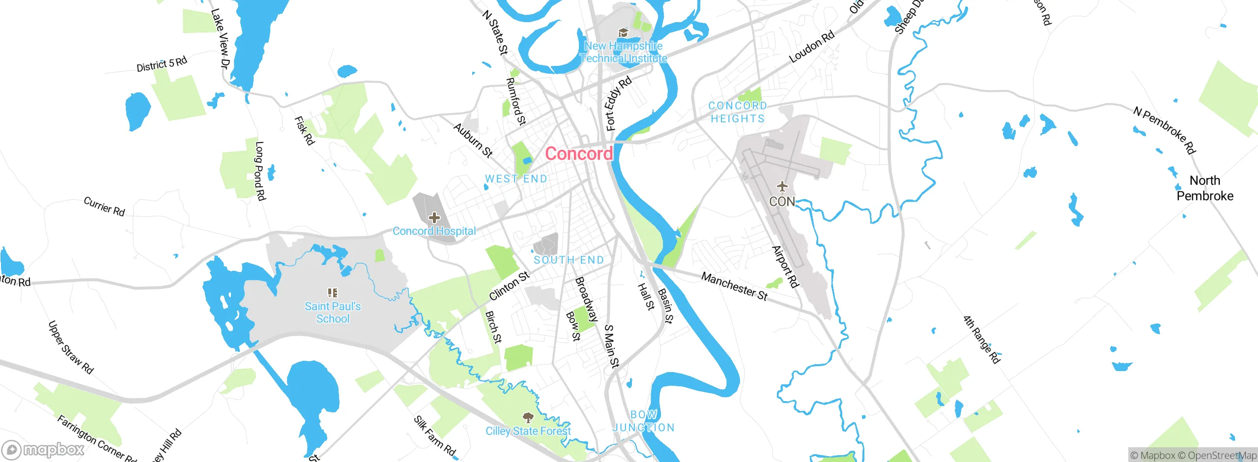 Map showing approximate location