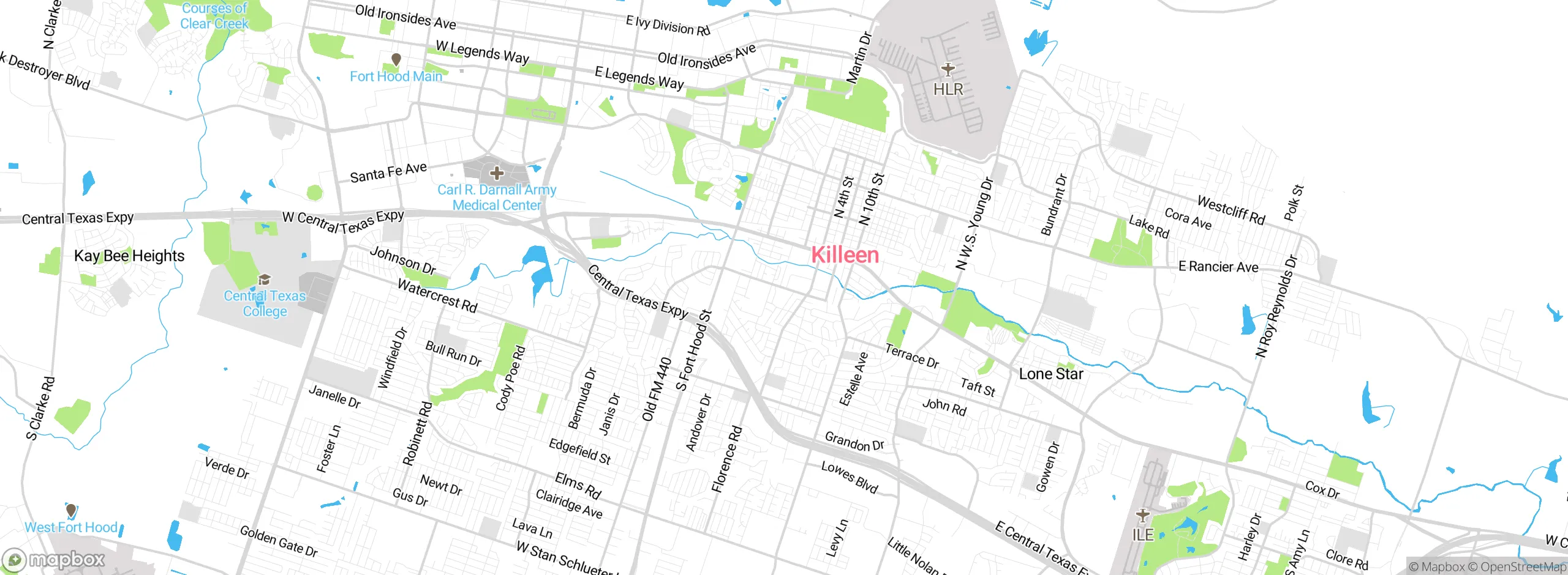 Map showing approximate location