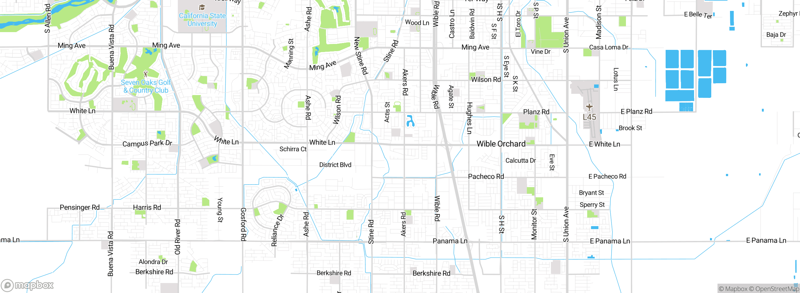 Map showing approximate location