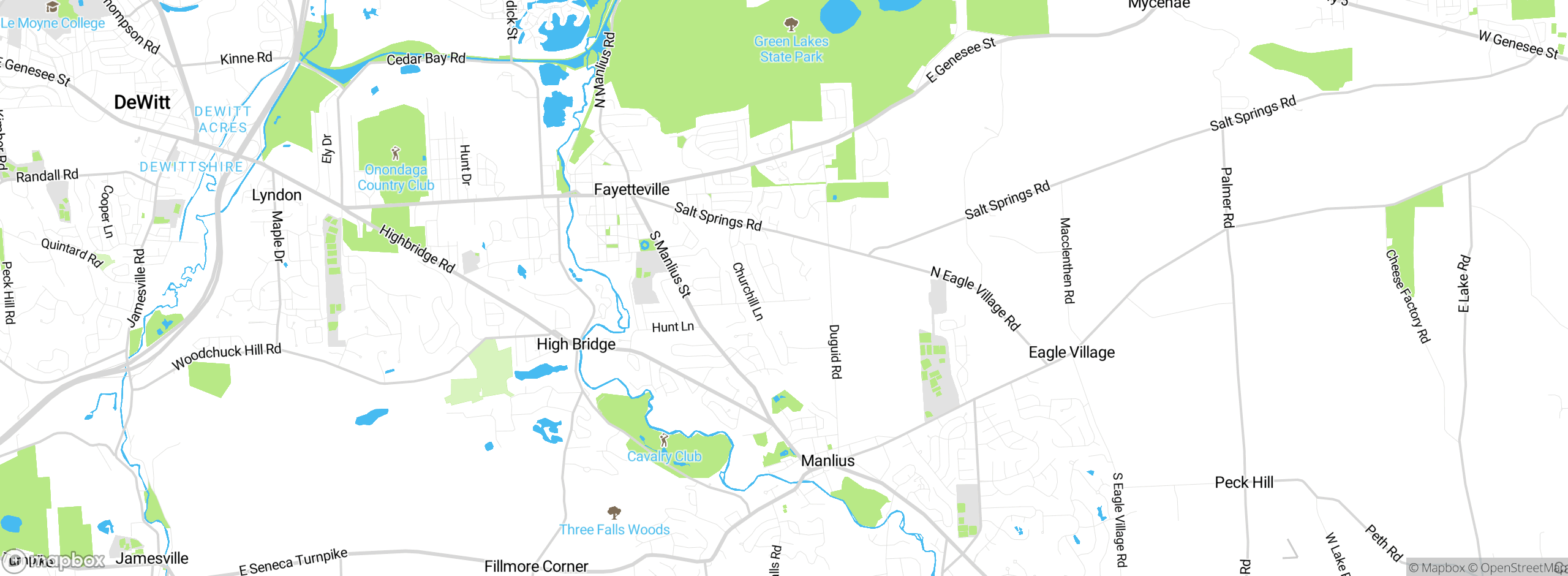 Map showing approximate location