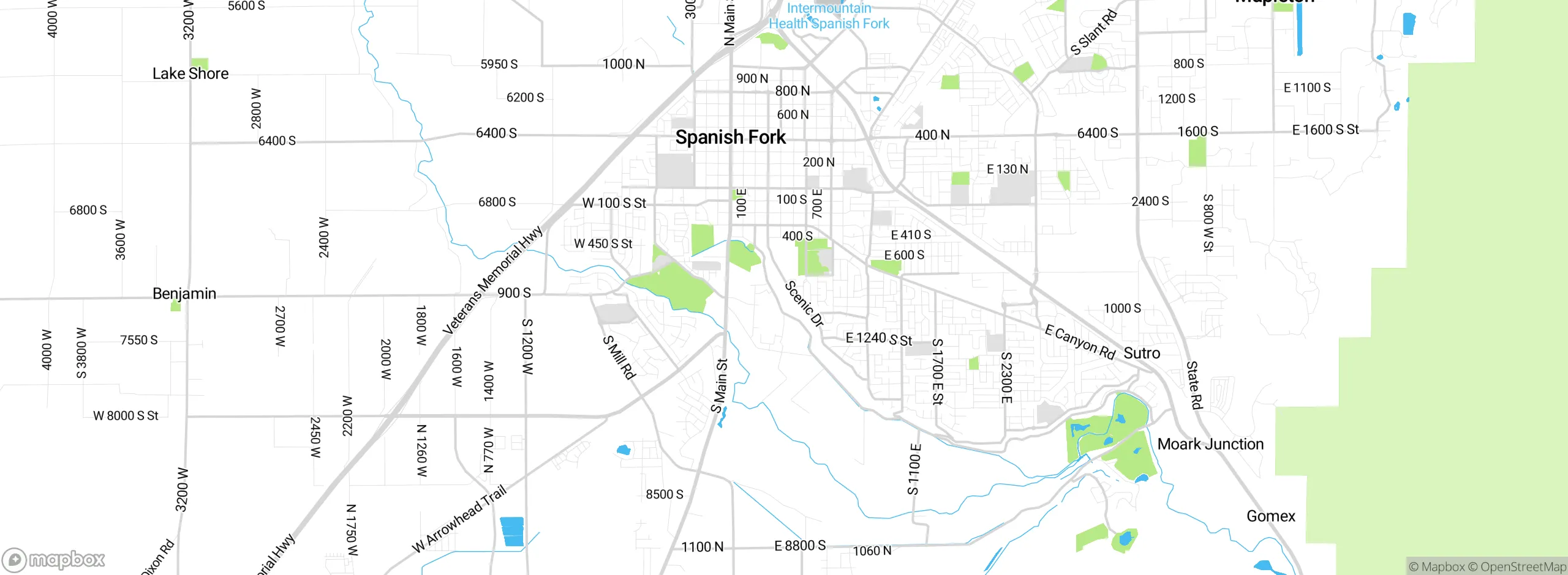 Map showing approximate location