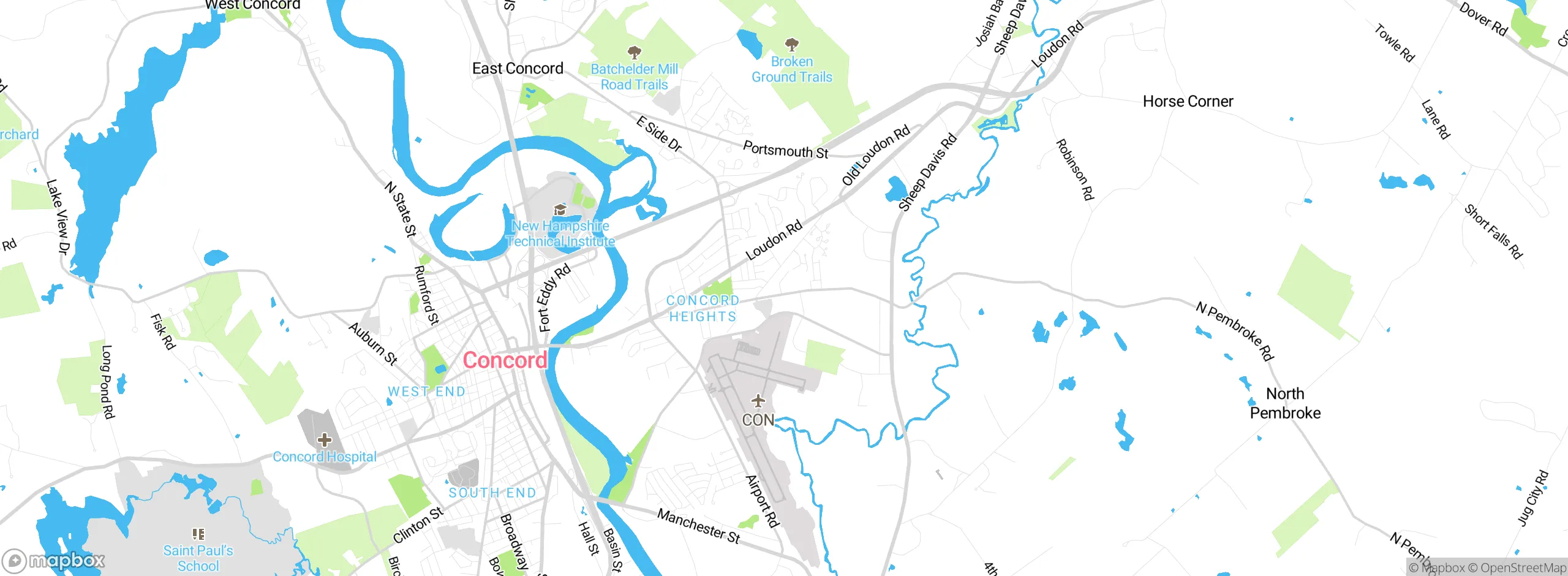 Map showing approximate location