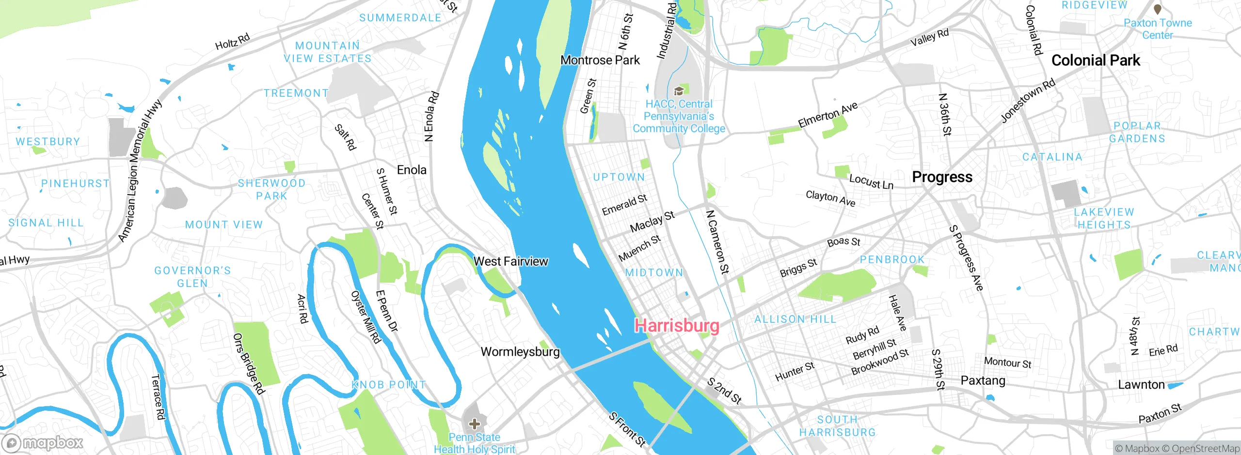 Map showing approximate location