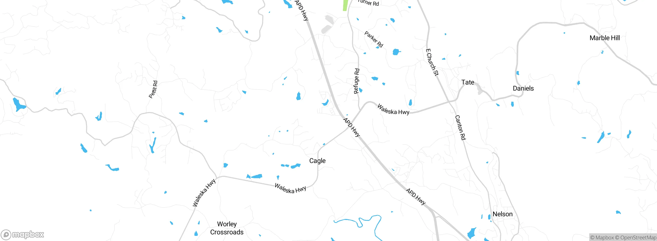Map showing approximate location