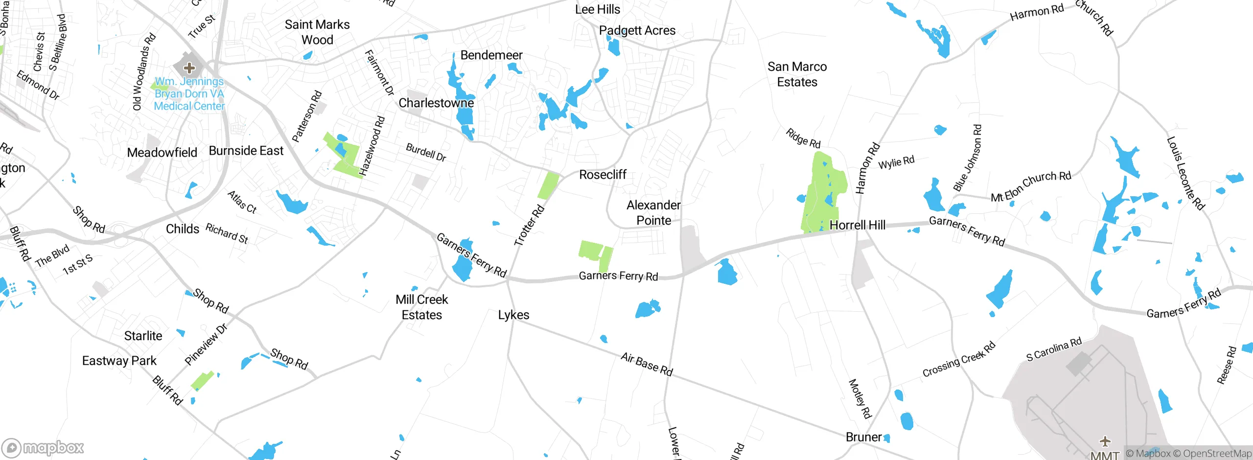 Map showing approximate location