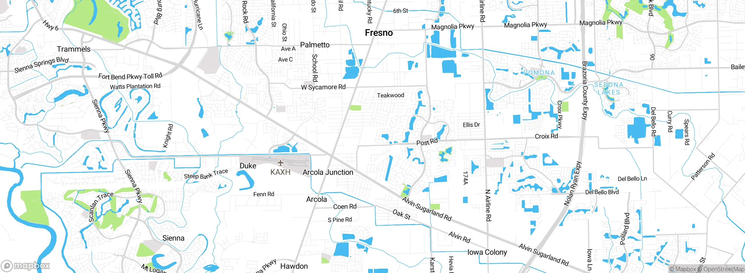Map showing approximate location