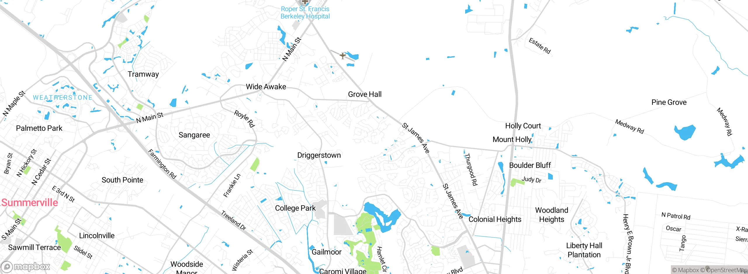 Map showing approximate location