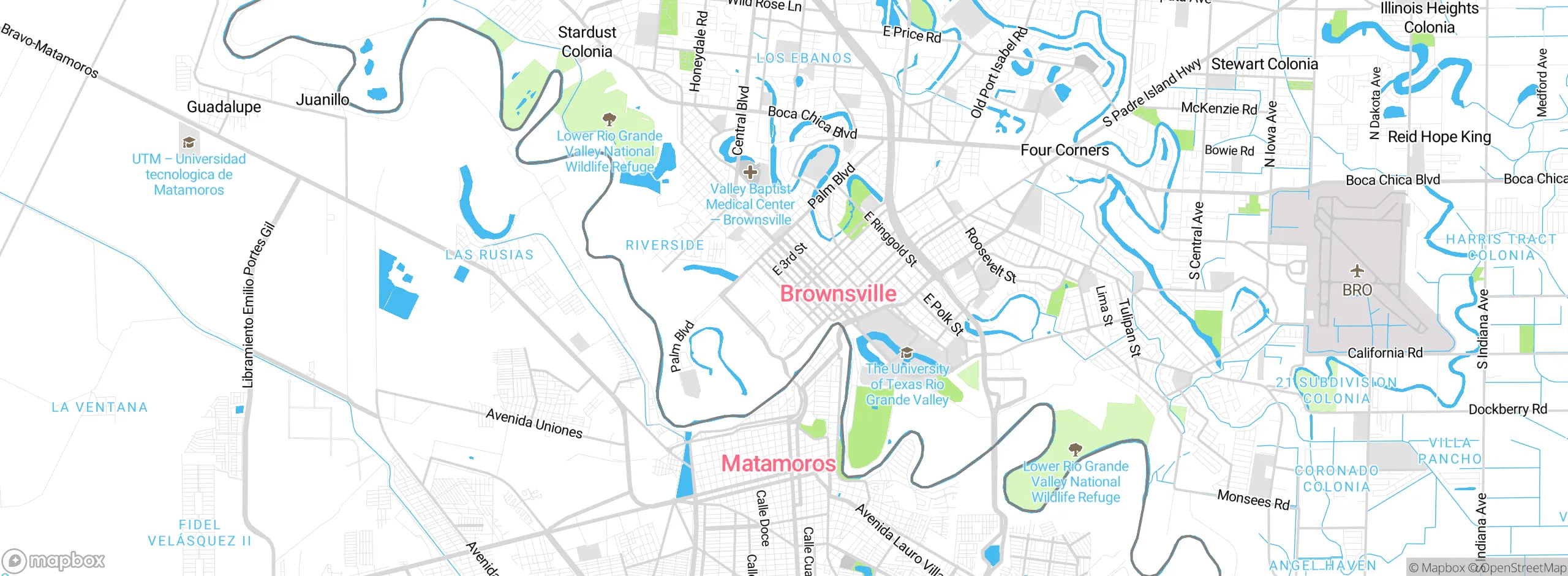 Map showing approximate location