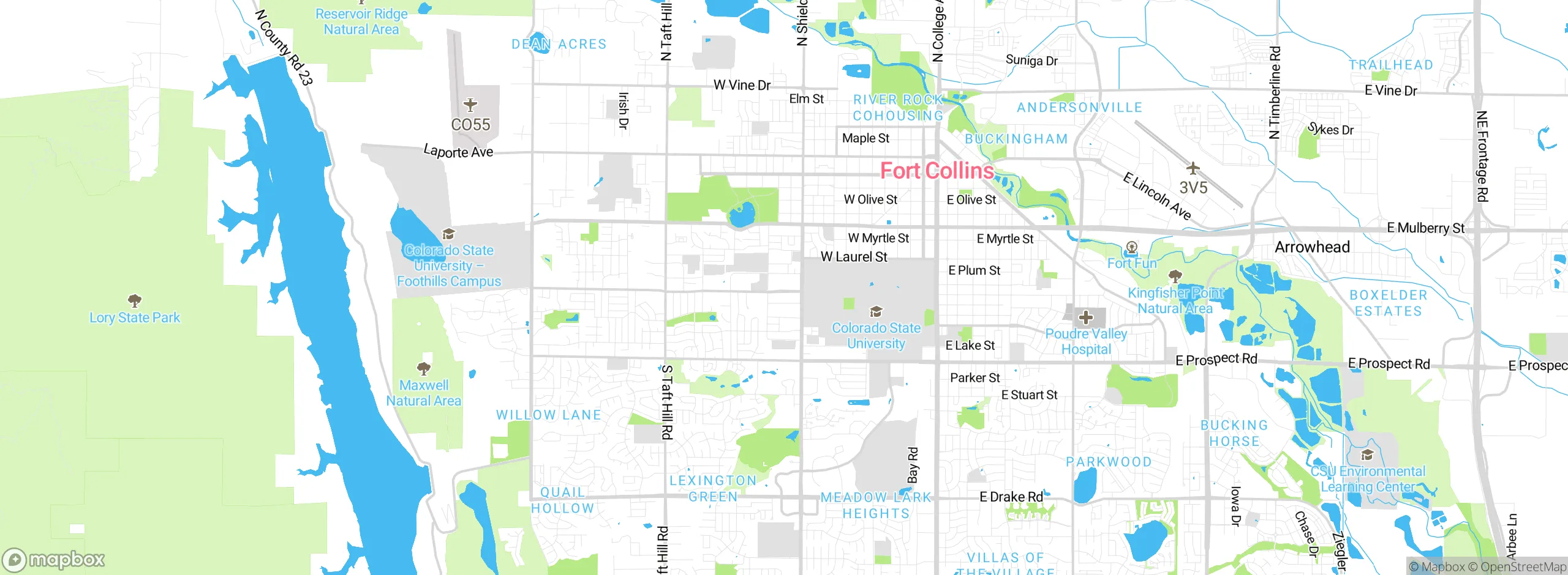 Map showing approximate location