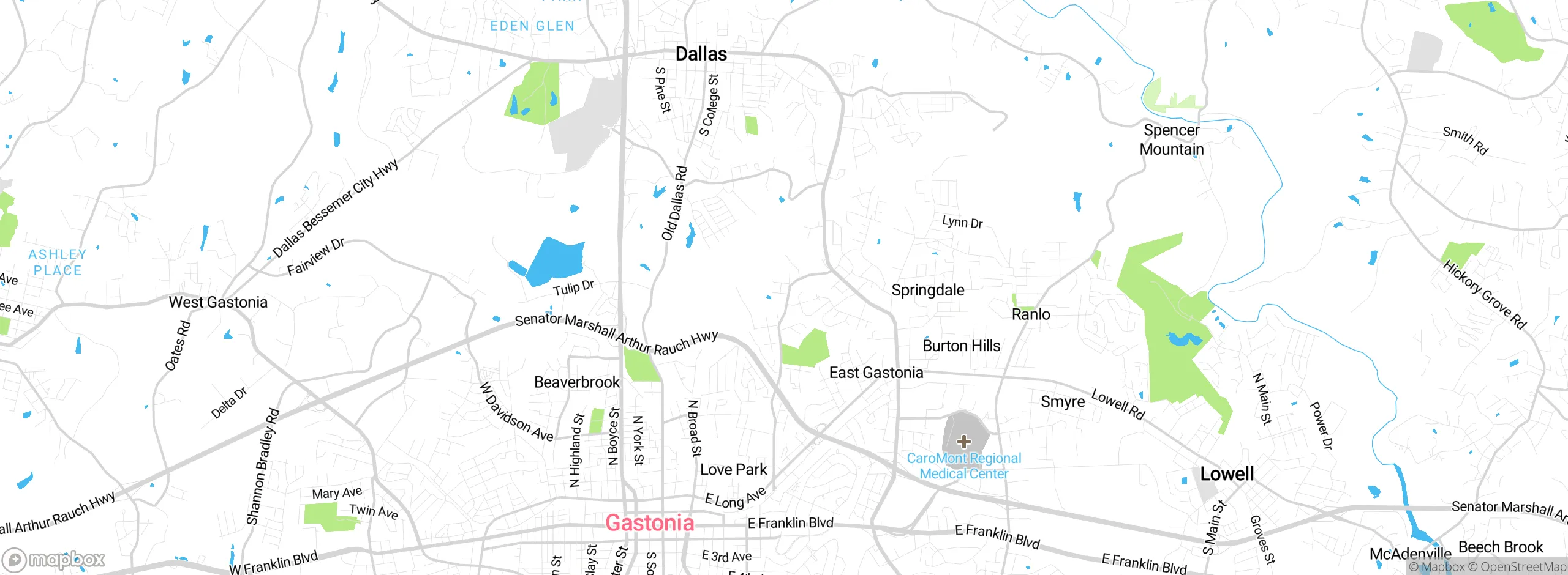 Map showing approximate location