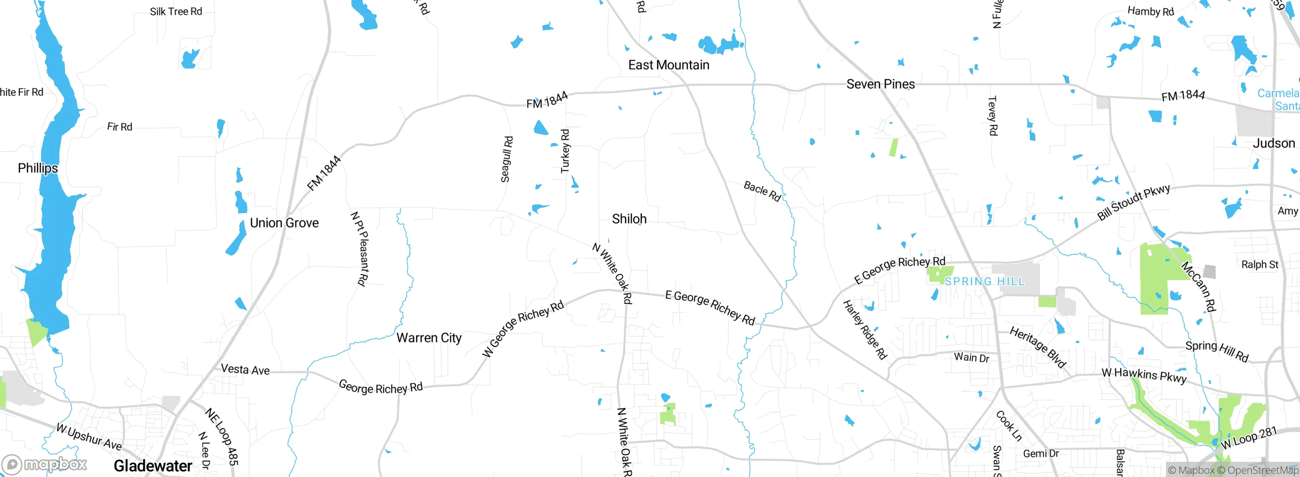 Map showing approximate location