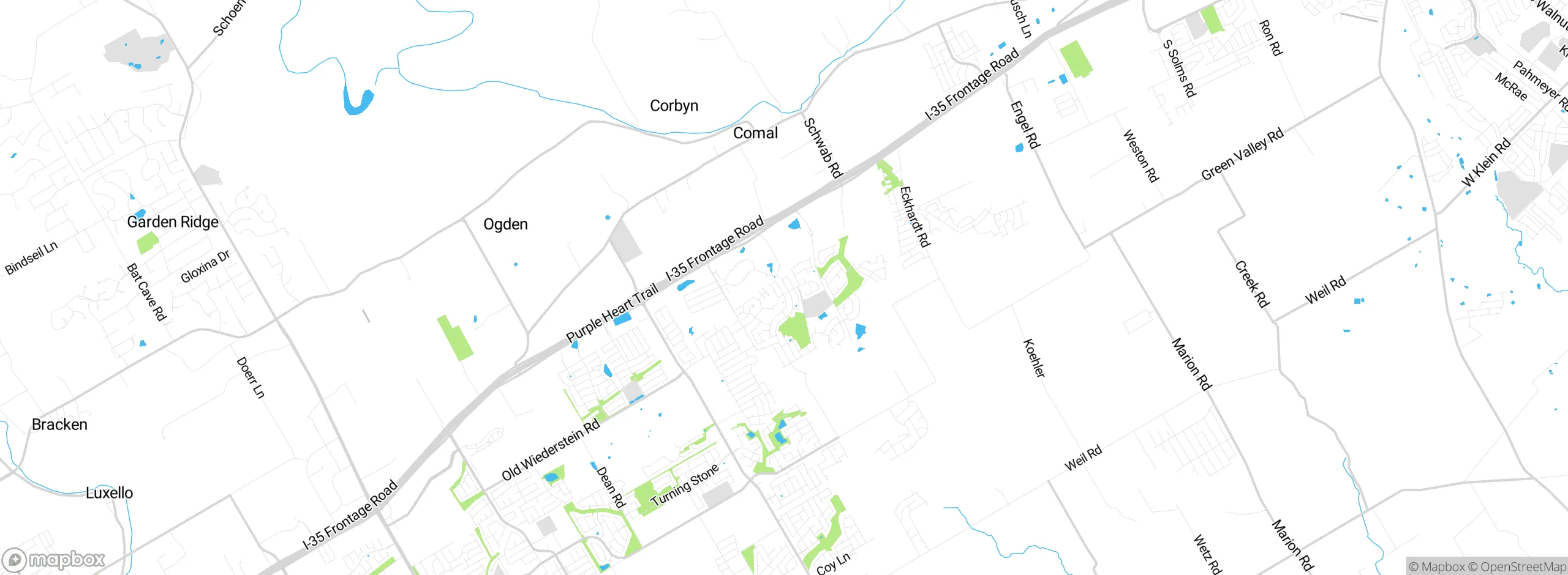 Map showing approximate location