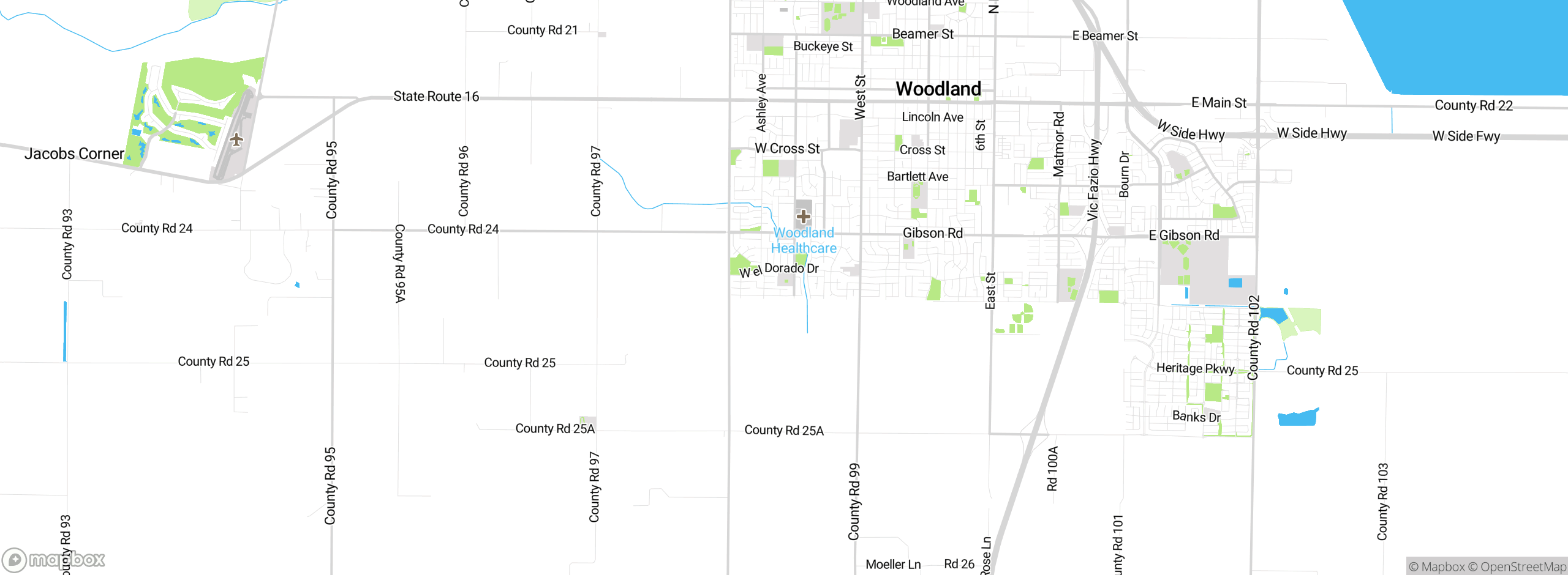 Map showing approximate location