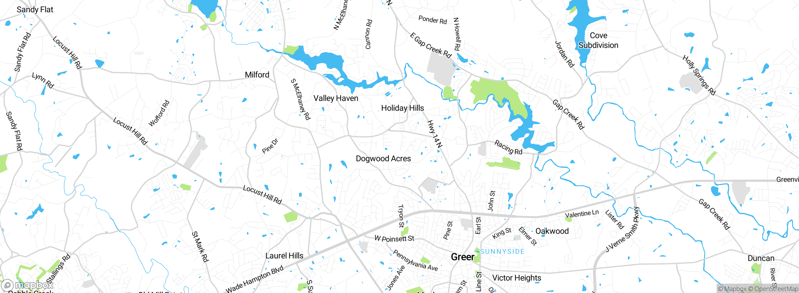 Map showing approximate location